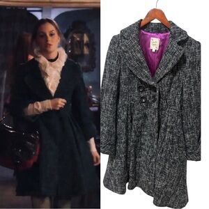 ASO Blair Waldorf in Gossip Girl Tweed Coat